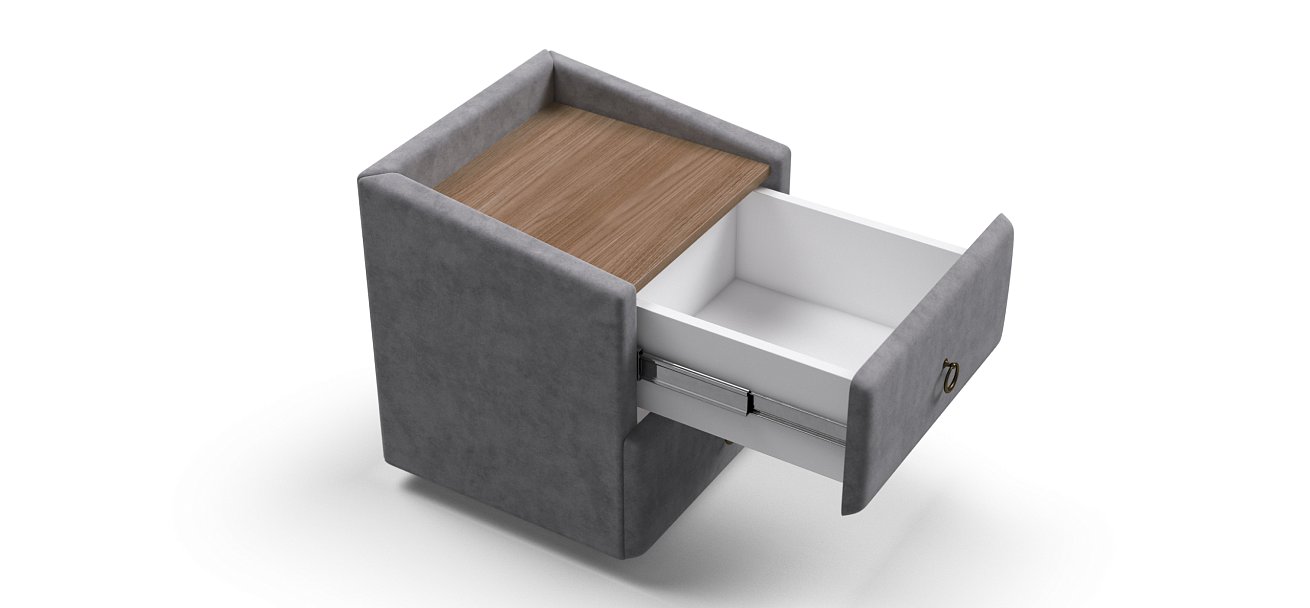 Тумба Босс Классик Велюр Роял агат, Орех Селект