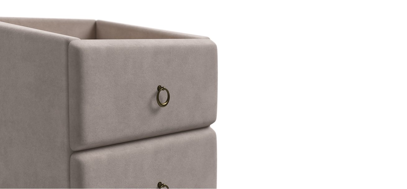 Тумба Босс Классик Велюр Монолит Латте, Орех Селект