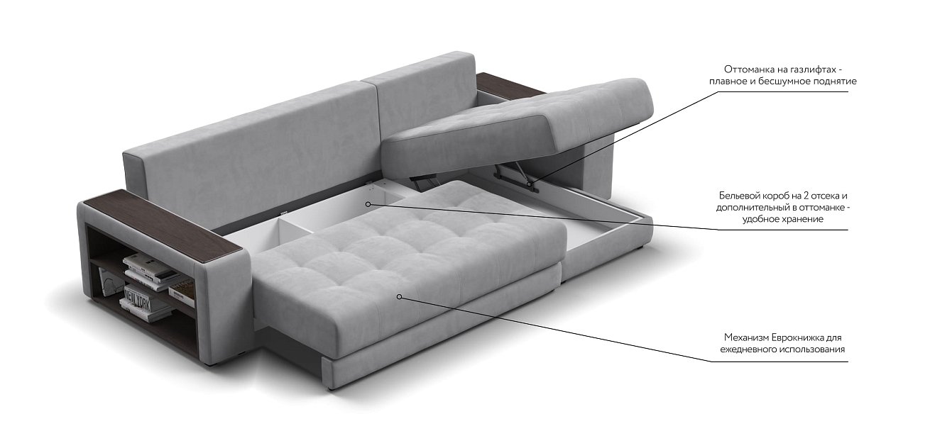 Дубай У 3.0 Monolit сталь, Monolit серый