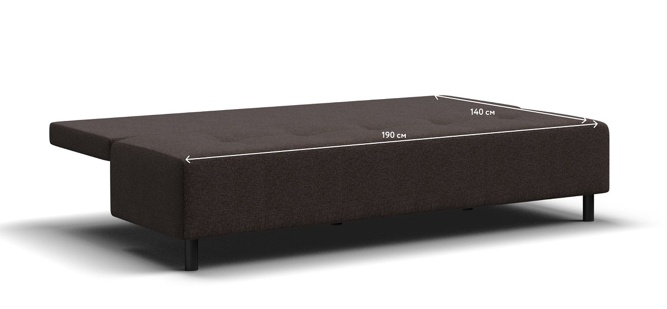 Бостон Мини диван Рогожка Мальмо шоколад