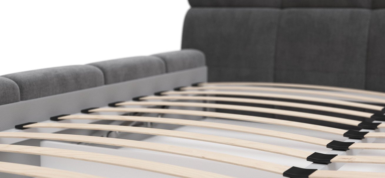 Кровать Босс Дрим 180*200 Про велюр Monolit серая