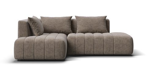 Босс Твин угловой диван левый Велюр Роял тауп