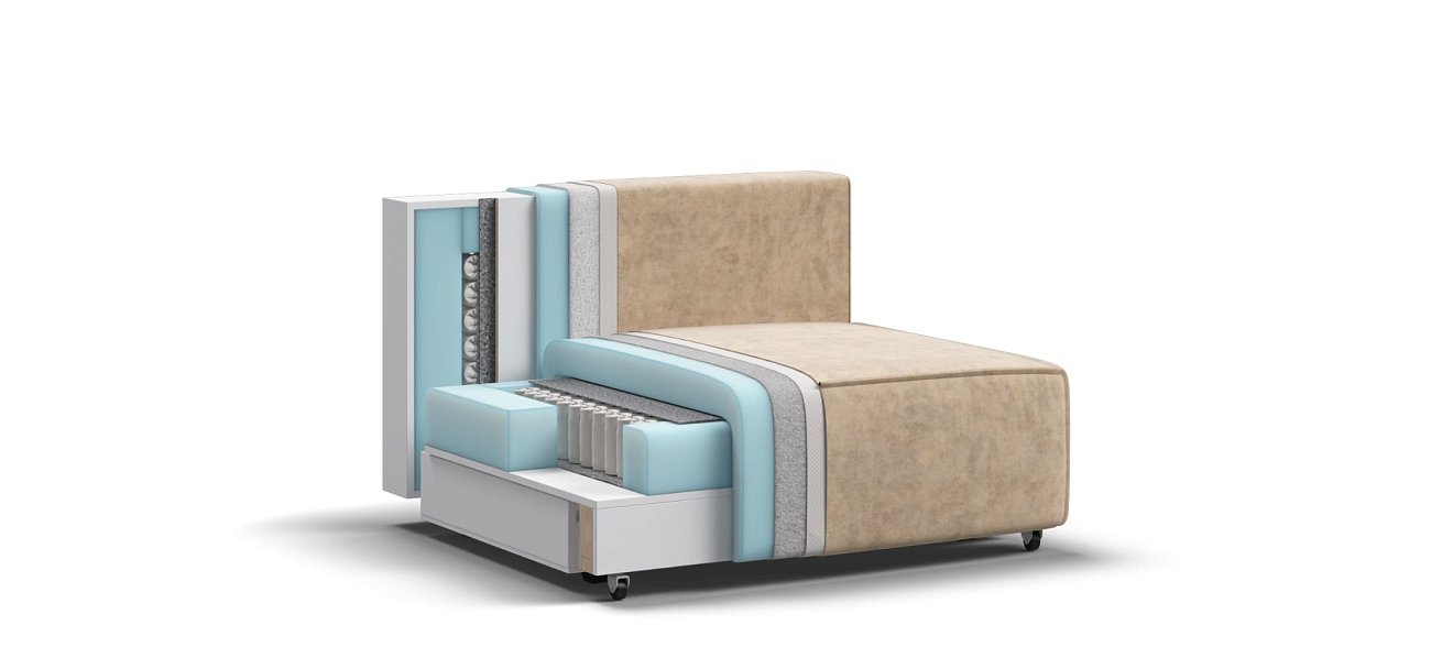 База сп.м BOSS SOFT MODOOL Велюр Роял шампань