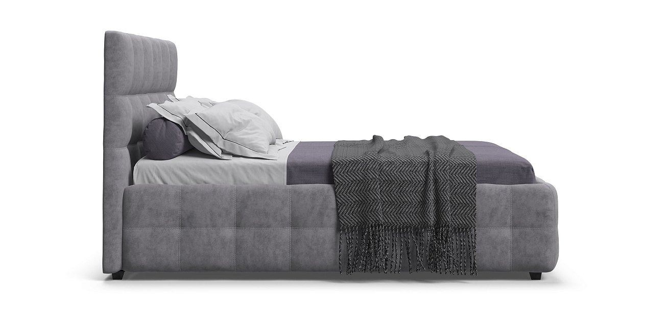 Кровать Босс 140*200 Про Велюр Роял агат