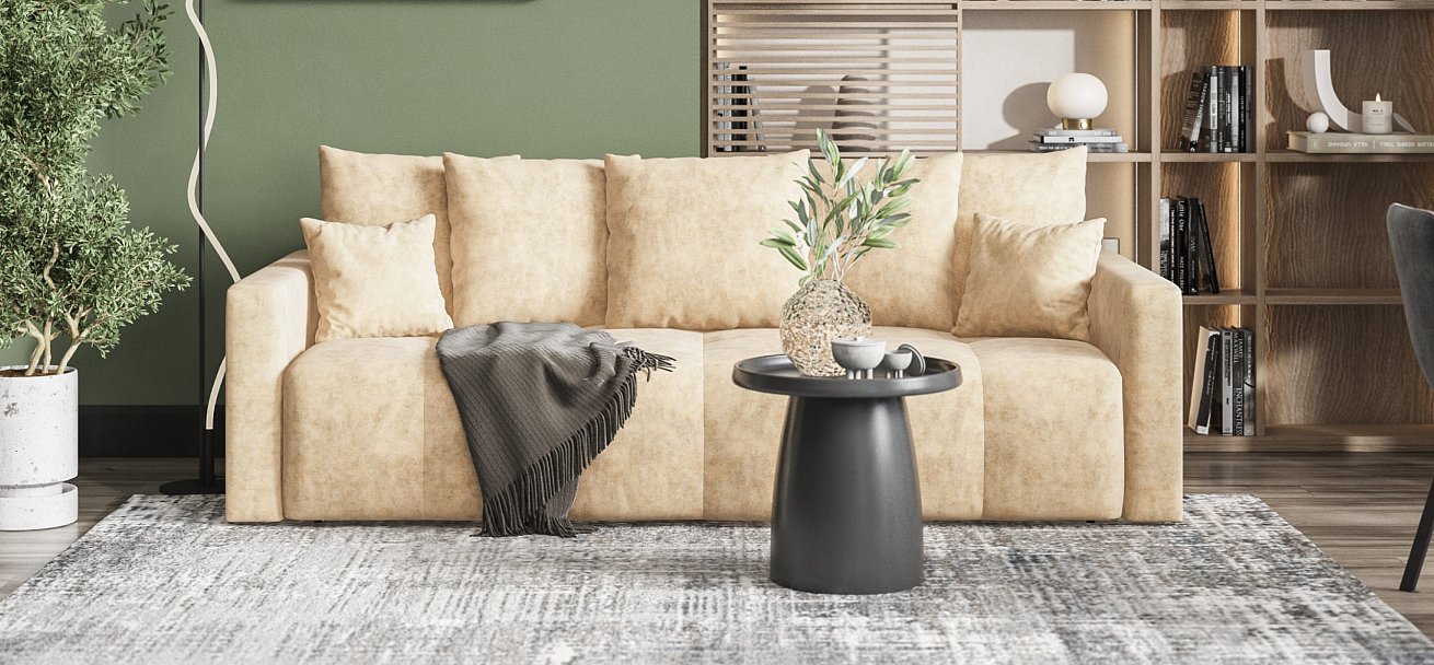 Диван BOSS TREND Велюр Royal шампань