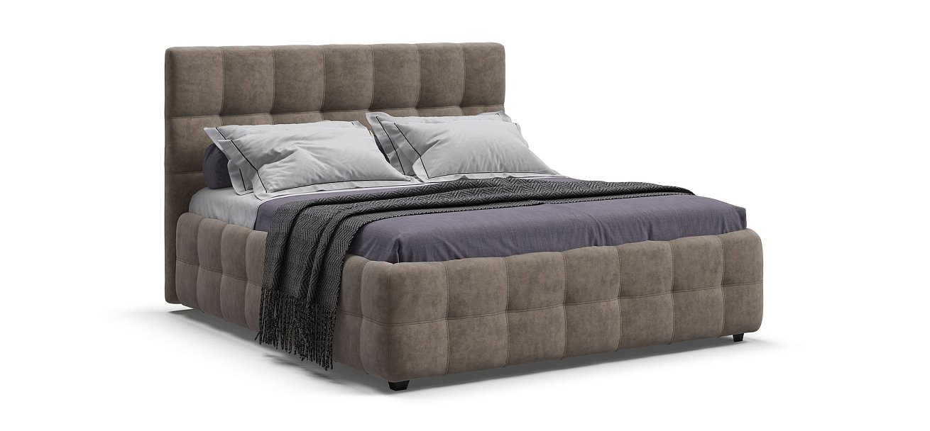 Кровать Босс 160*200 Про Велюр Royal тауп NEW