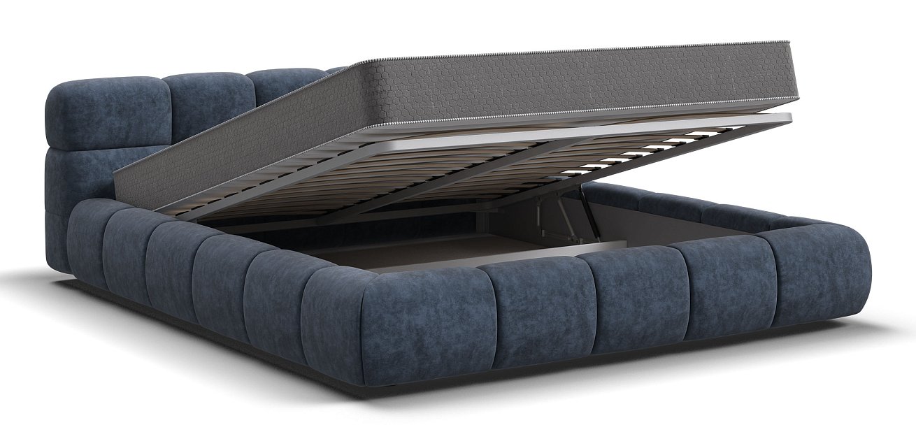 Кровать Босс Дрим 160*200 Про Велюр Royal топаз NEW