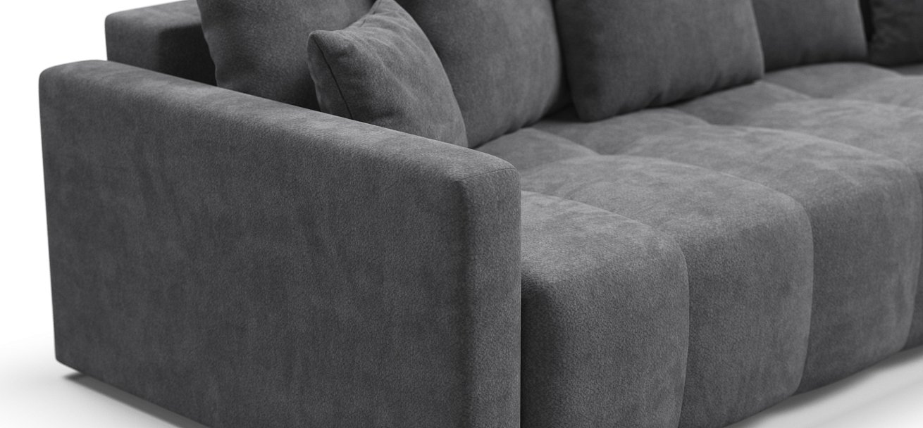 Диван BOSS TREND Шенилл CLOUD графит