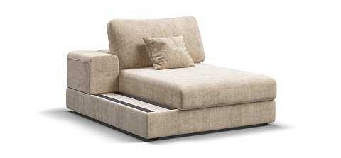 BOSS MODOOL SE оттоманка  левая шенилл Gloss беж