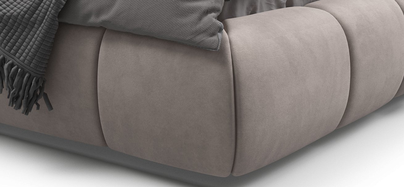 Кровать Босс Дрим 180*200 Про велюр Monolit латте