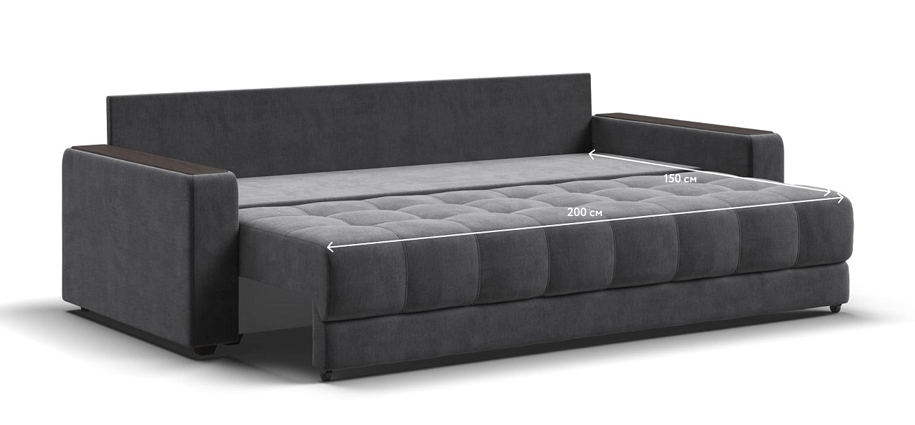 Диван BOSS 2.0 велюр Monolit серый