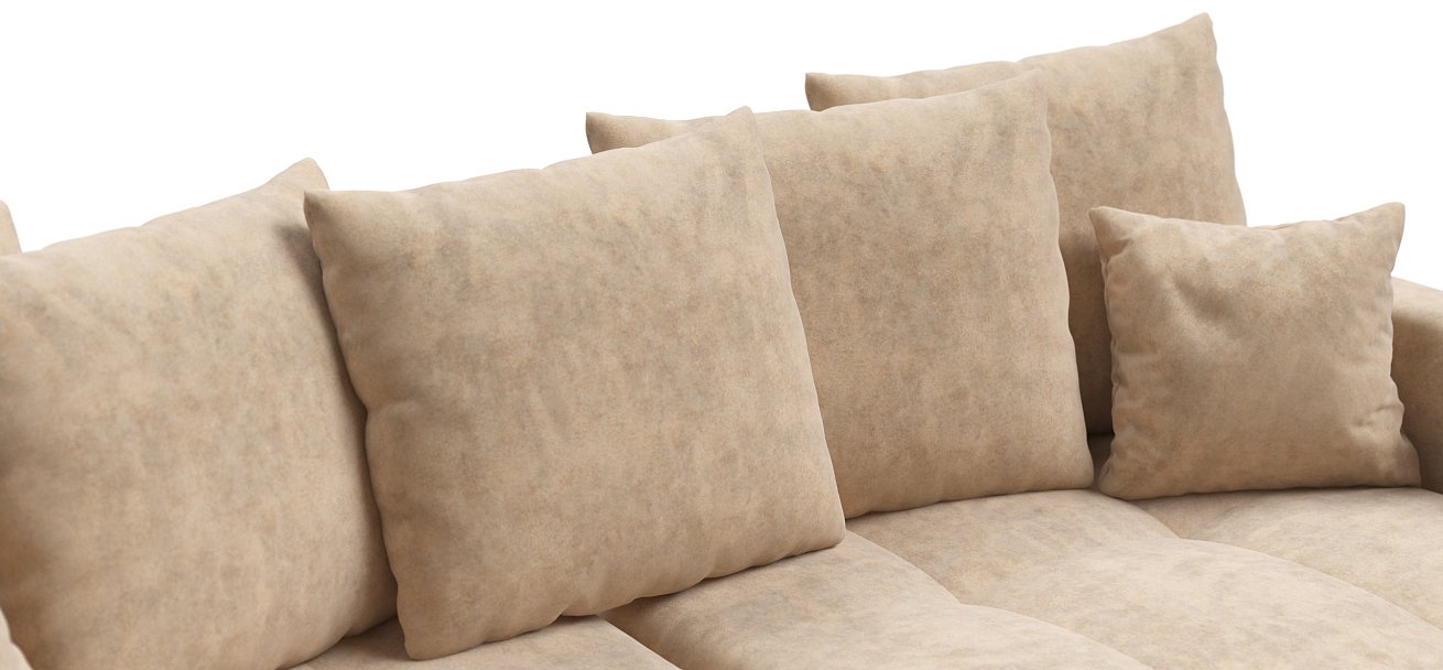 Угловой диван BOSS TREND Велюр Royal шампань