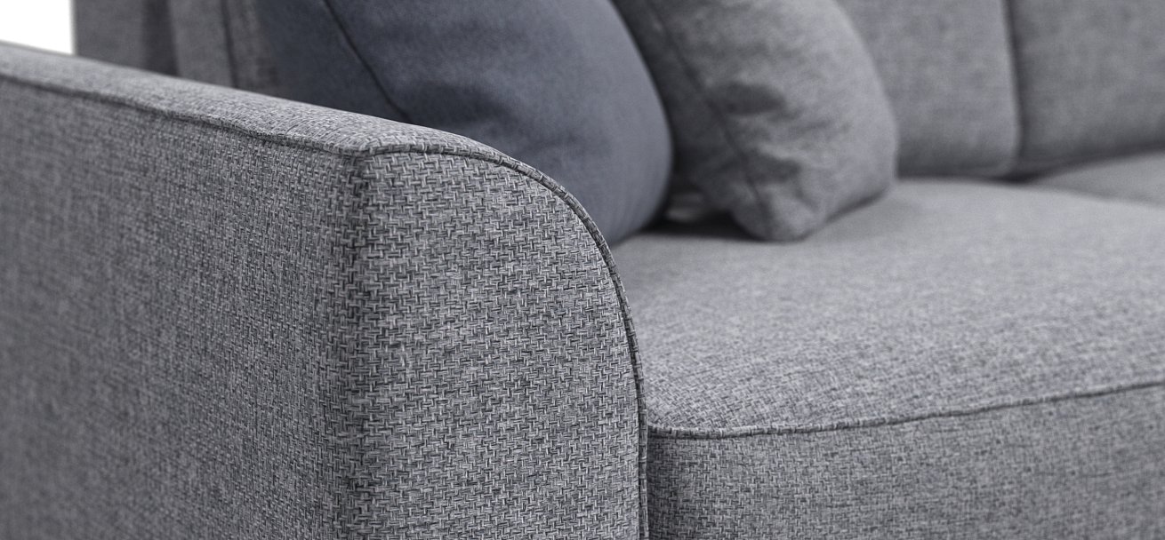 Диван KING MAX SE Рогожка Vento серый