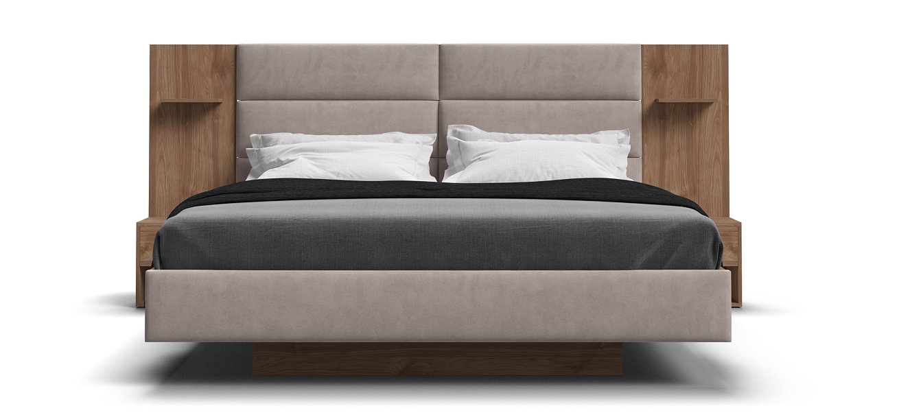 Кровать BOSS LOFT 160*200 Орех Селект, MONOLIT Латте