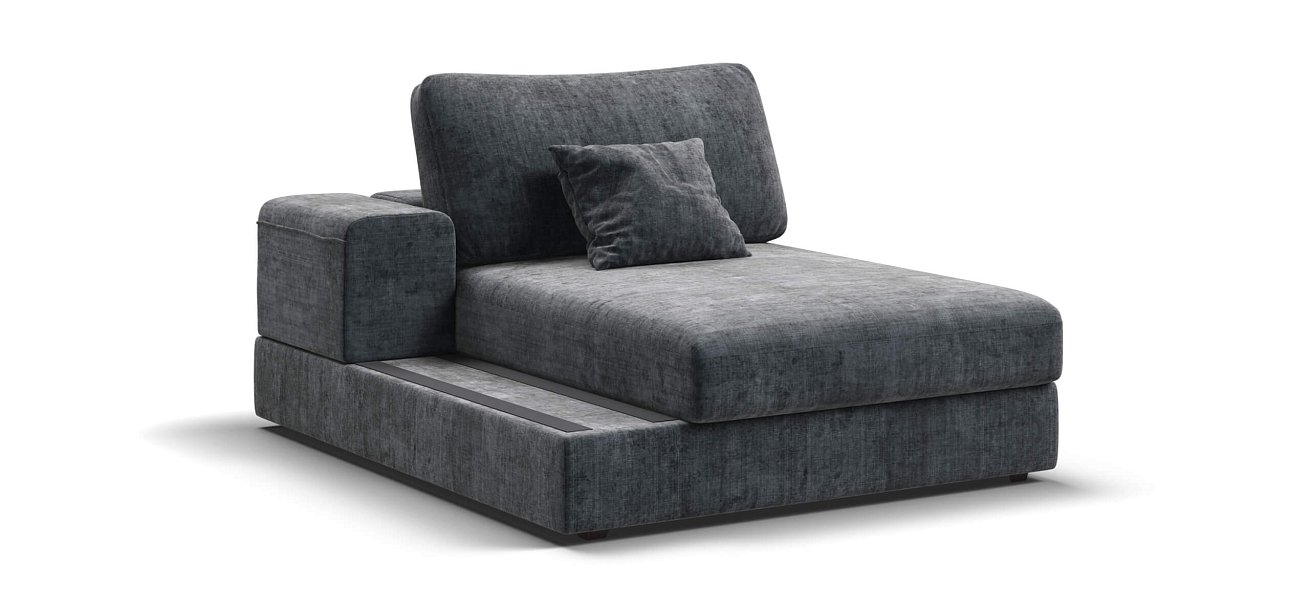 BOSS MODOOL SE оттоманка  левая шенилл Gloss карбон