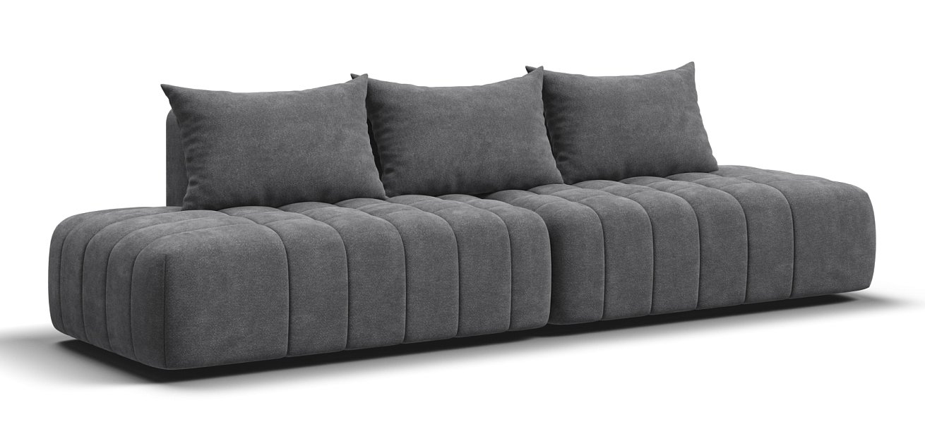 Диван прямой Босс Твин Шенилл CLOUD графит