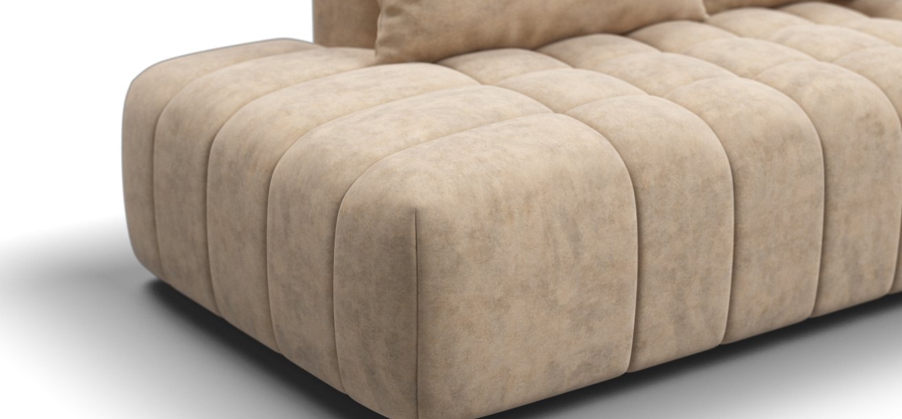 Диван Босс Твин прямой Велюр Роял шампань