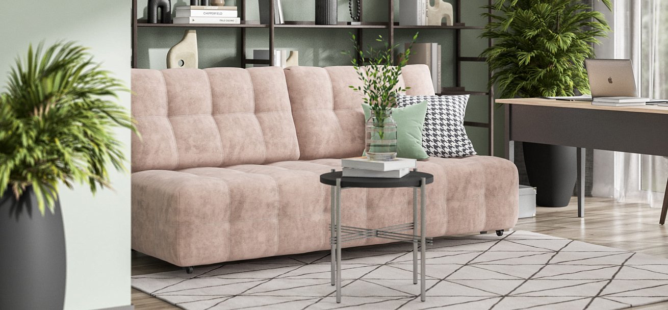 Диван BOSS 2.0 MINI Велюр Royal пион NEW