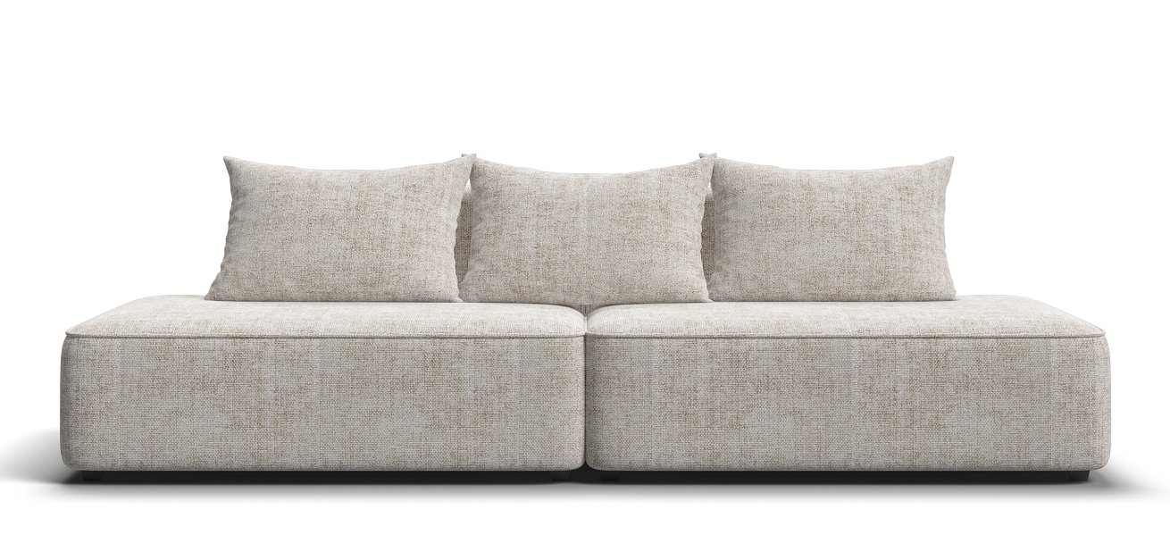 Диван KING TWIN Шенилл IQ кварц