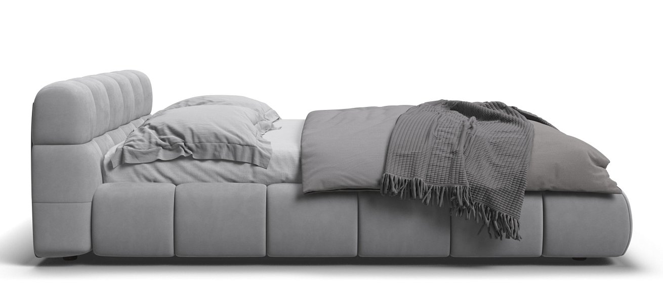 Кровать Босс Дрим 180*200 Про велюр Monolit сталь