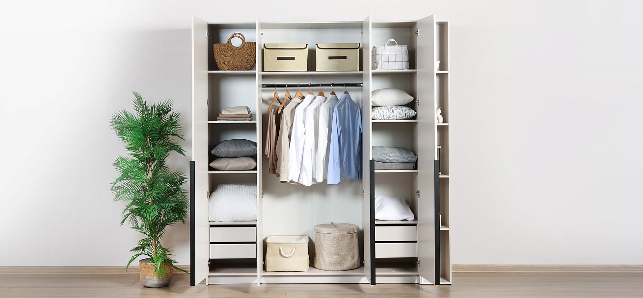 Босс Стандарт 180*220 шкаф распашной 4Д+ящики 01 Кашемир