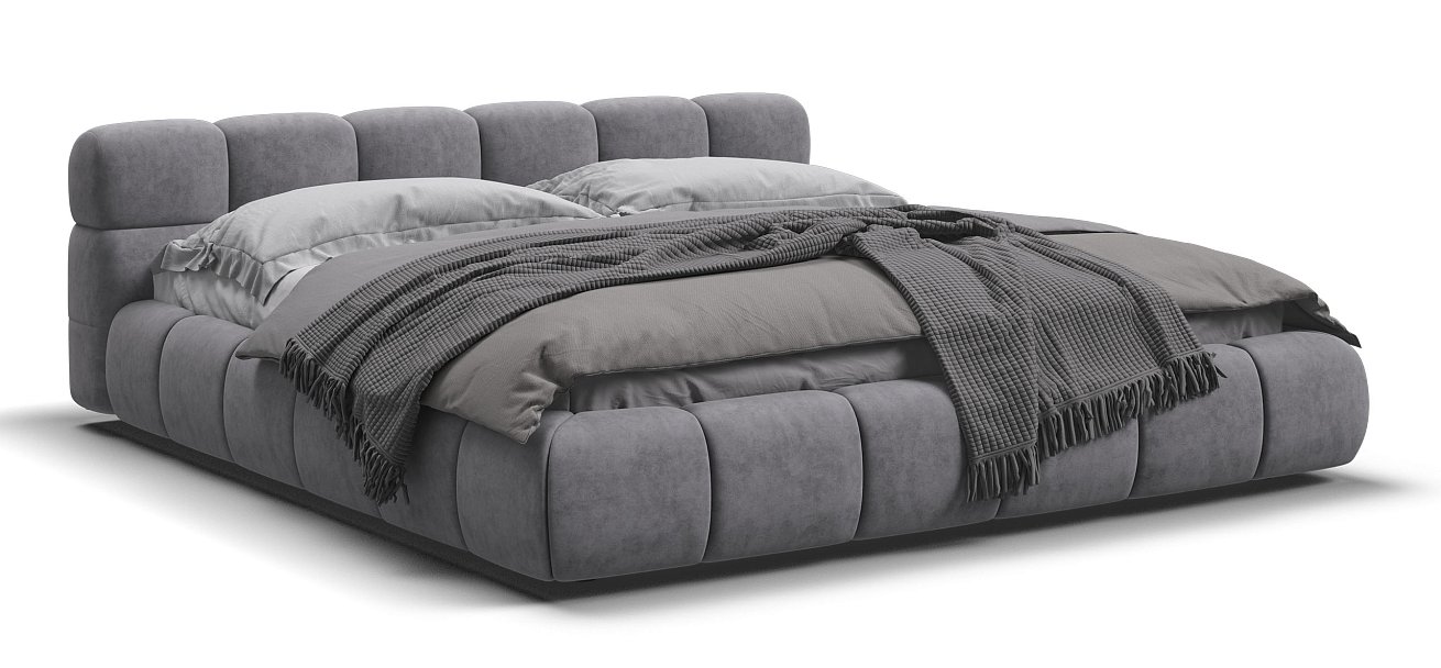 Кровать Босс Дрим 180*200 Про Велюр Роял агат