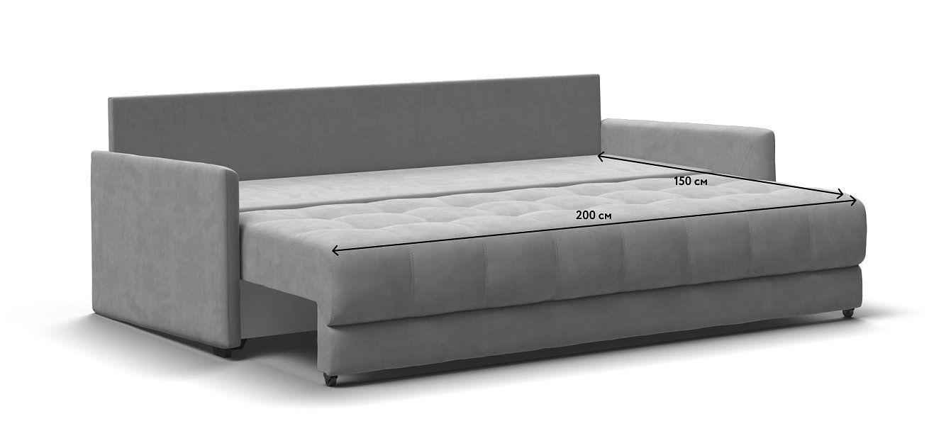 Диван BOSS 2.0 LOFT велюр Monolit сталь