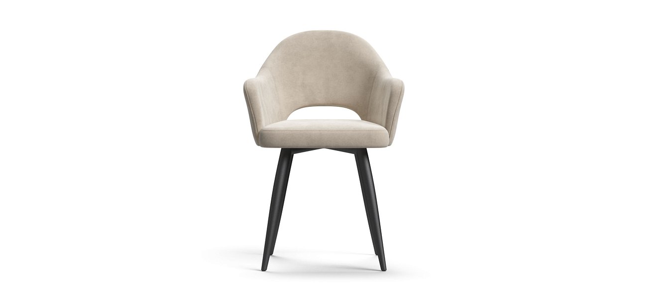 Стул ОРИЕНТ Velutto пепел, черный