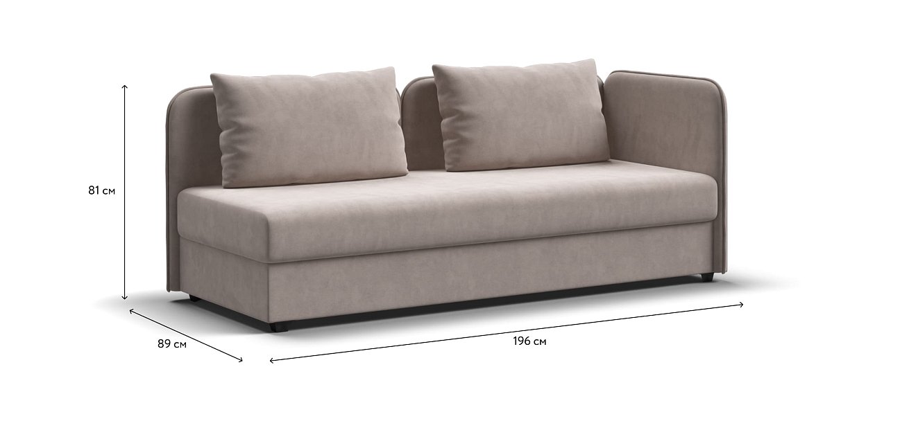 Тахта Ирис велюр Monolit латте