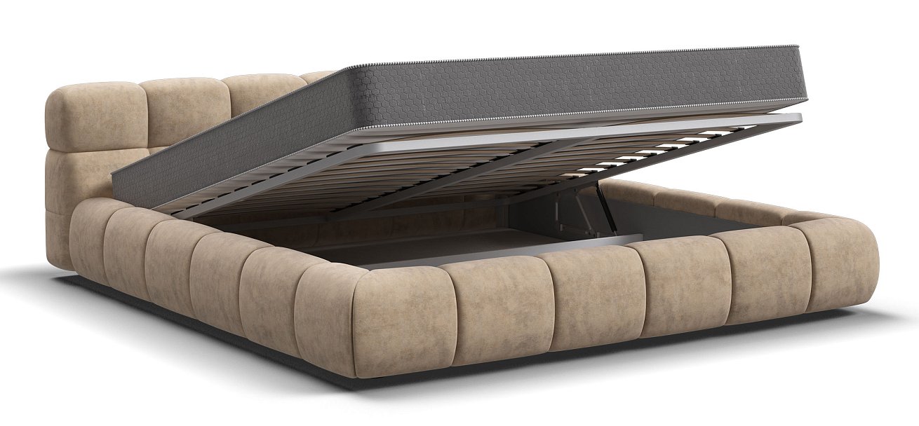 Кровать Босс Дрим 180*200 Про Велюр Royal шампань NEW