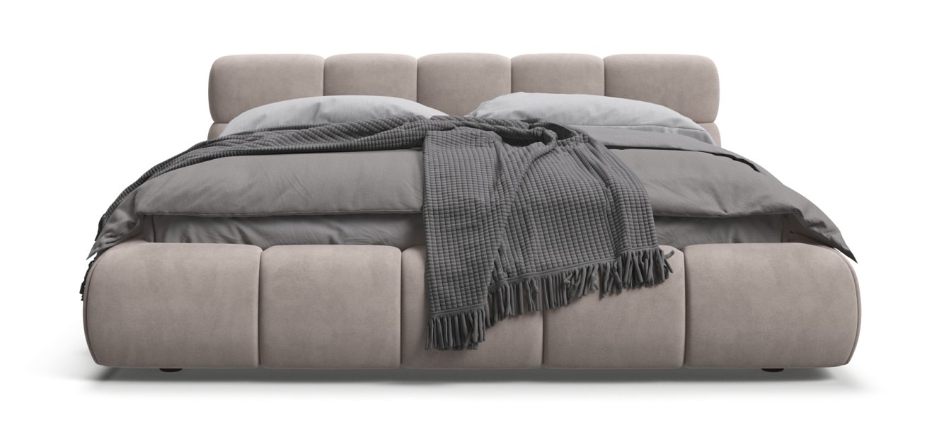 Кровать Босс Дрим 160*200 Про велюр Monolit латте