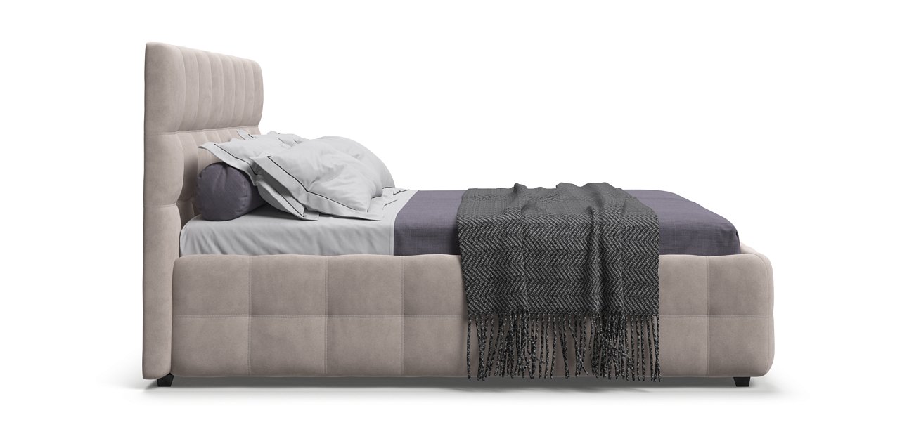 Кровать Босс 180*200 Про велюр Monolit латте