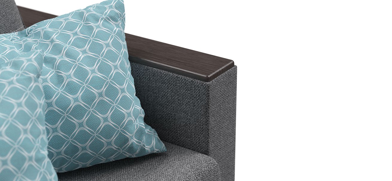 Диван Атланта-2 Лайт рогожка Malmo серый