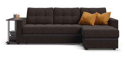 Угловой диван Атланта Люкс рогожка Malmo шоколад