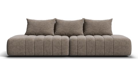 Диван Босс Твин прямой Велюр Роял тауп