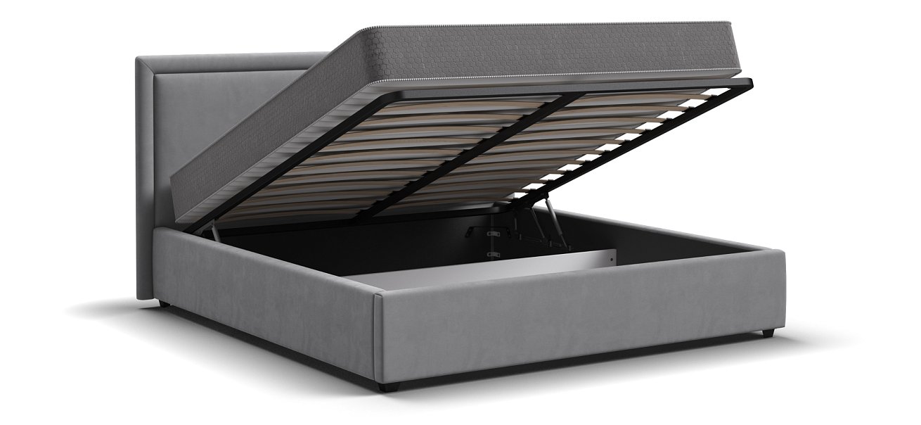 Кровать Фрея 160*200 с ПМ MONOLIT Сталь