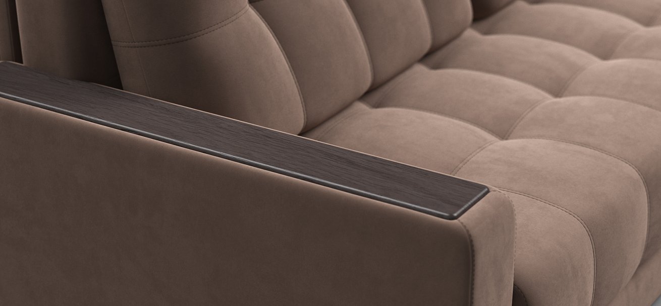 Диван BOSS GRAND Велюр Monolit мокко