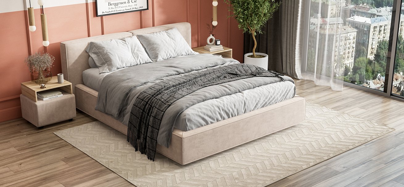 Кровать NORD Monolit латте