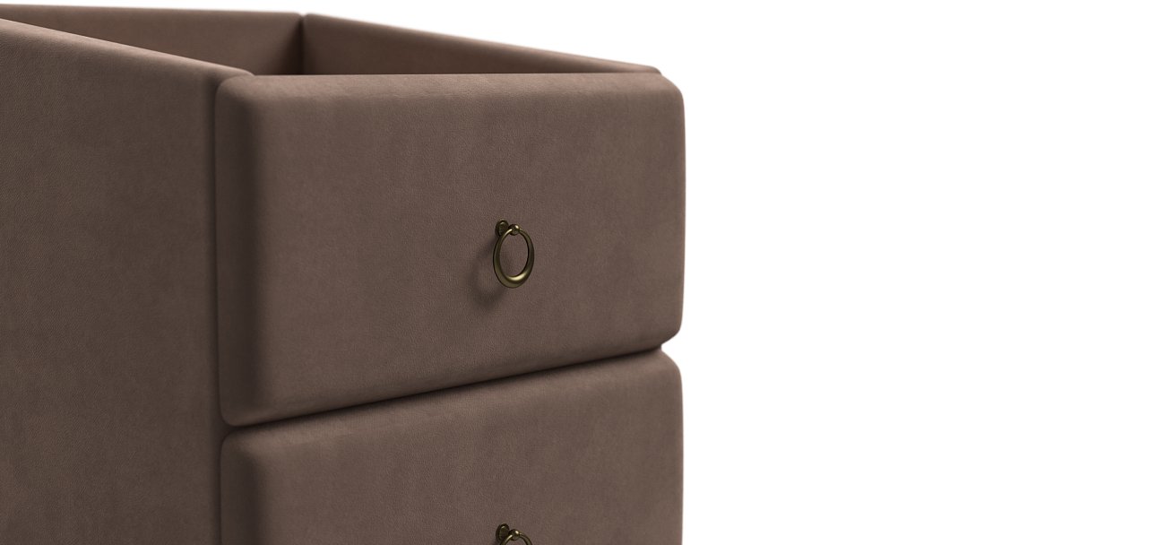 Тумба Босс Классик Велюр Монолит Мокко, Орех Селект