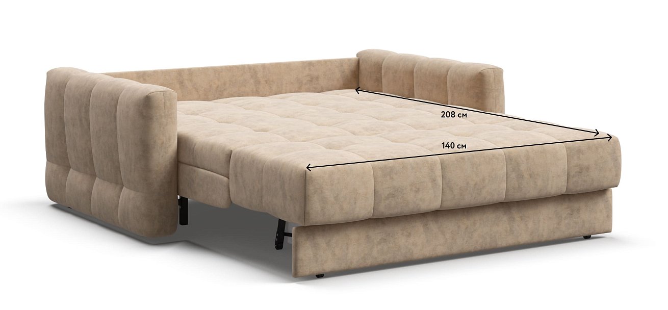 Диван BOSS Sleep 140 Велюр Роял шампань