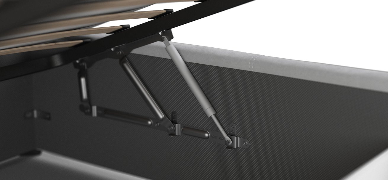 Кровать Белла 160*200 велюр Monolit сталь