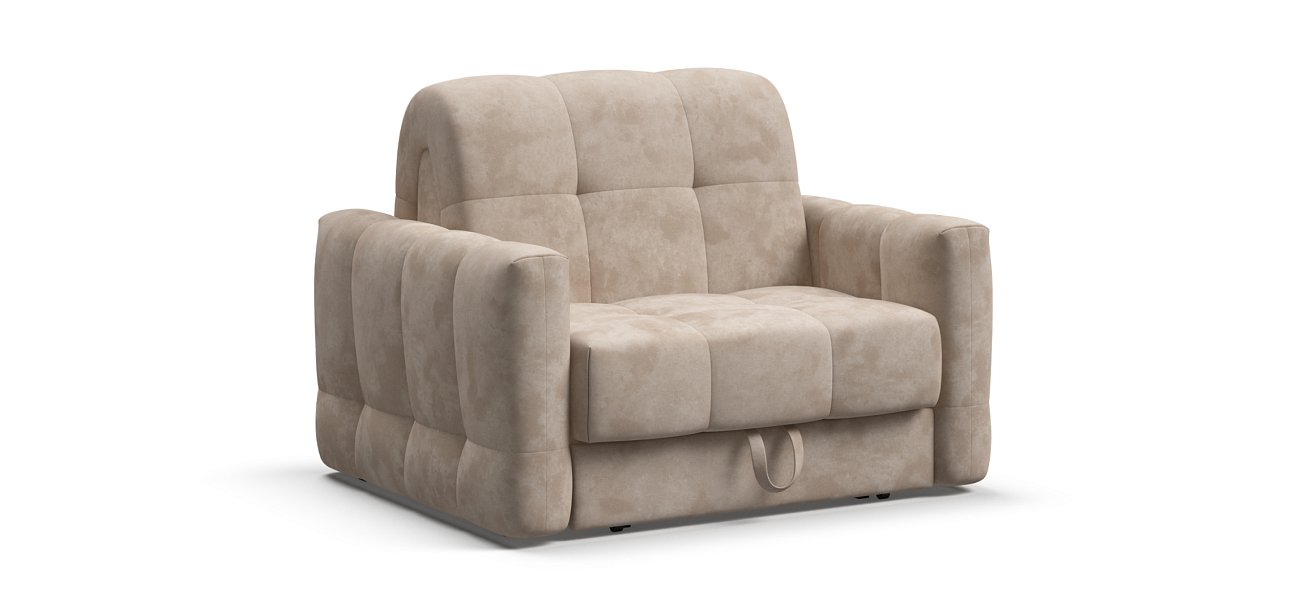 Босс Слип кресло-кровать Велюр Алькантара пепел