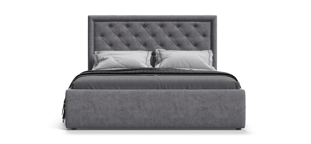 Кровать Босс Классик 180*200 Про Велюр Роял агат