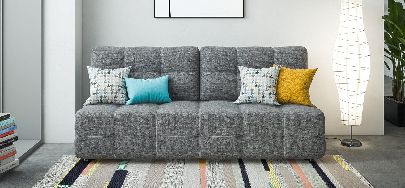 Диван Dandy MINI SE рогожка Malmo серый