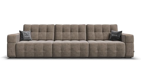 Диван BOSS.XO MAX Велюр Роял тауп / WOOD Smok