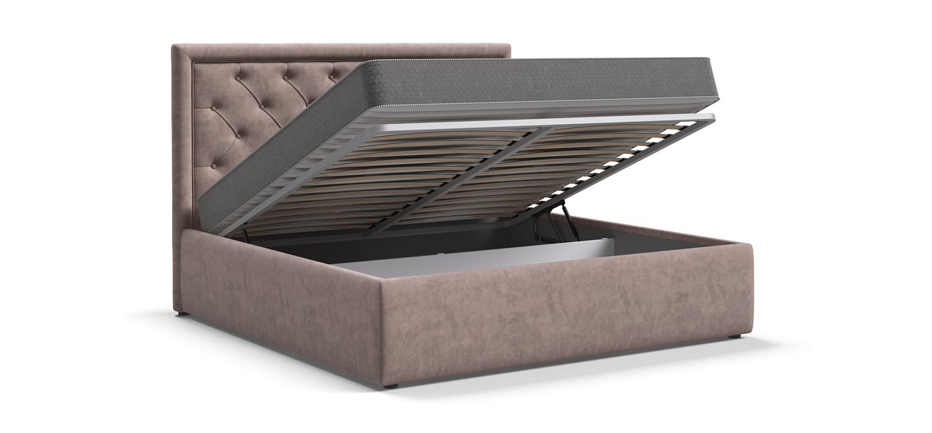 Кровать Босс Классик 180*200 Про велюр Royal пион NEW