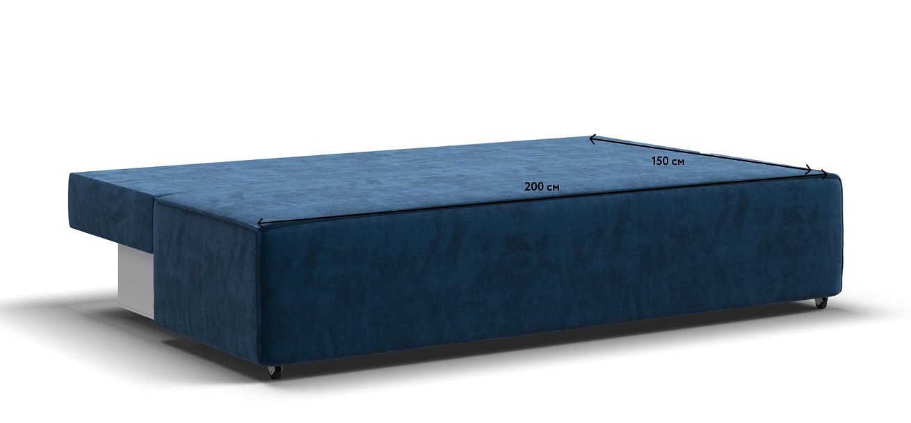 Диван NORD mini велюр Monolit синий