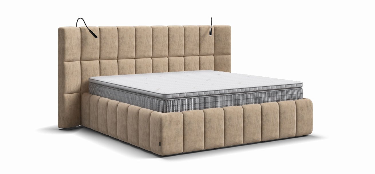 Кровать BOSS.XO 180*200 Велюр Royal шампань NEW