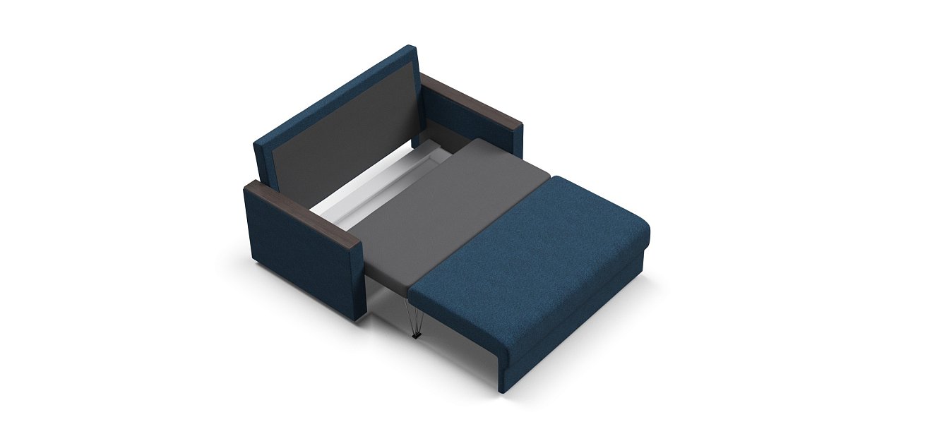 Диван Атланта-2 Лайт рогожка Malmo синий