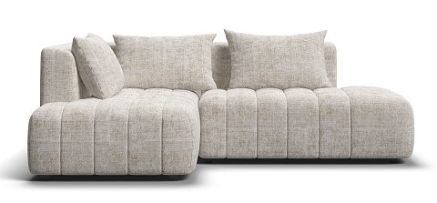 Босс Твин угловой диван левый Шенилл Смарт кварц